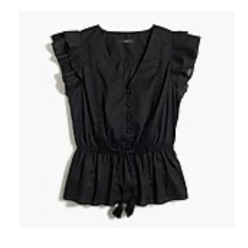 J Crew Flutter Sleeve Top